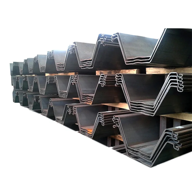 type 2 stainless u z shape steel  sheet pile wall  profiles size 12 meter cold rolled manufacturer  u9 type 2  price list
