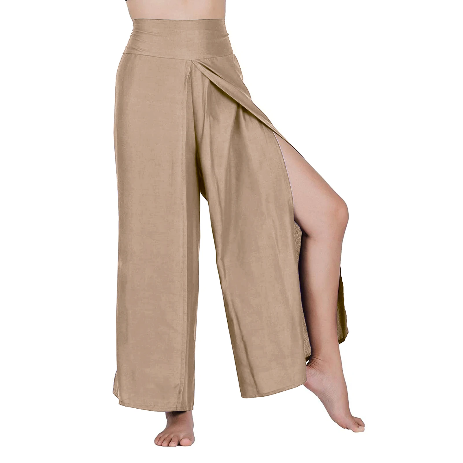 Open Leg Boho Pant Linen amp Cotton Natural Handmade Joggers Slit Yoga  Hippie  eBay