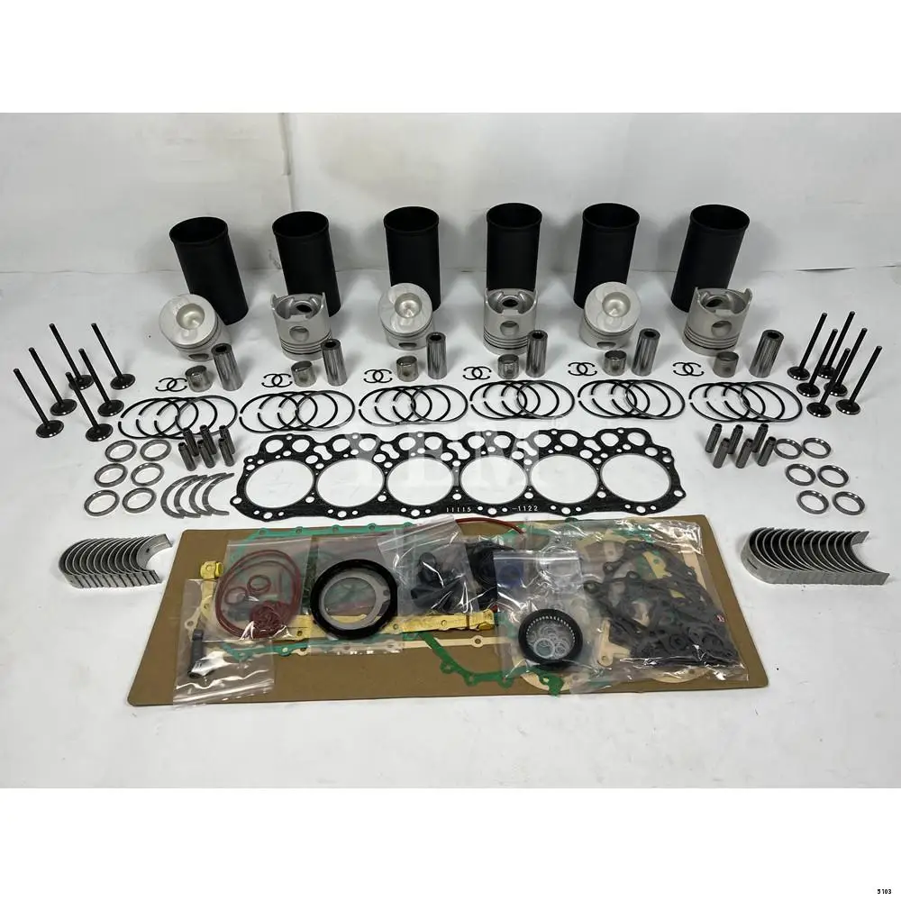 EH700 Overhaul Repair Kit With Cylinder Gasket Set Piston Rings Liner Bearing Valves for Hino Engine Repair Parts Kit