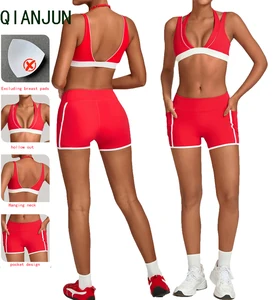 Wholesale Seamless Activewear Women's Gym Fitness Sets Wear Yoga Sportwear Bra Top High Waist Legging Fitness Workout Yoga Wear