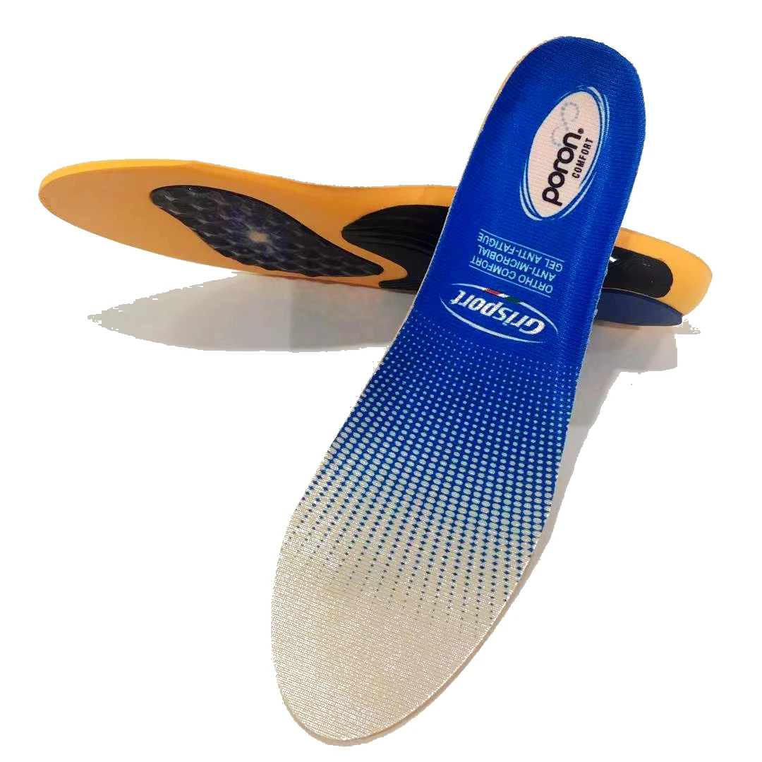 OEM  Private Custom Insoles Breathable Sweat Absorbing  PU Foot Orthotic Shoe Insert Insole