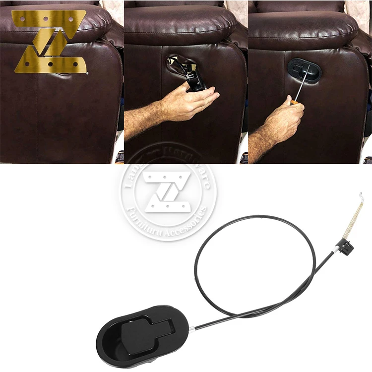 Дивана Recliner тянуть кабель Замена Универсальный черный диван кресло выпуск кабели с металлическим тянуть ручки диван запасные части