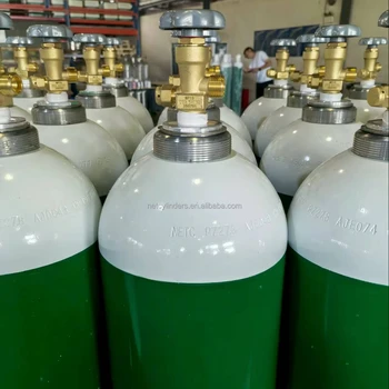 10L 20L 30L High Pressure 139Bar 150Bar 200Bar Medical Aluminum Oxygen Cylinder for Ambulance  NETC Manufacturer CE ISO7866  DOT