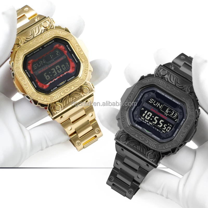 Luxury Stainless Steel Watch Case & Band for GX-56 - OEM
