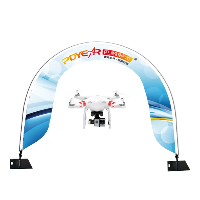 Easy Set up Fibreglass Pole Cheap Custom Arch Aircraft Model Race Arch Gate Banner