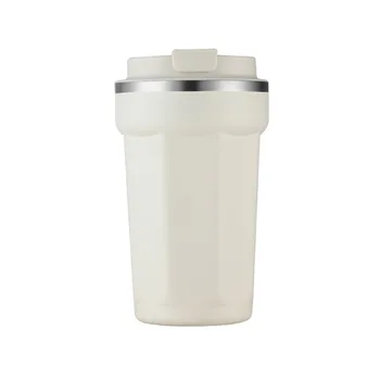 Trendy Stainless Steel Coffee Cup Vacuum Insulated Double Walled Office Coffee Tumbler with 2 in 1 Drinking lid