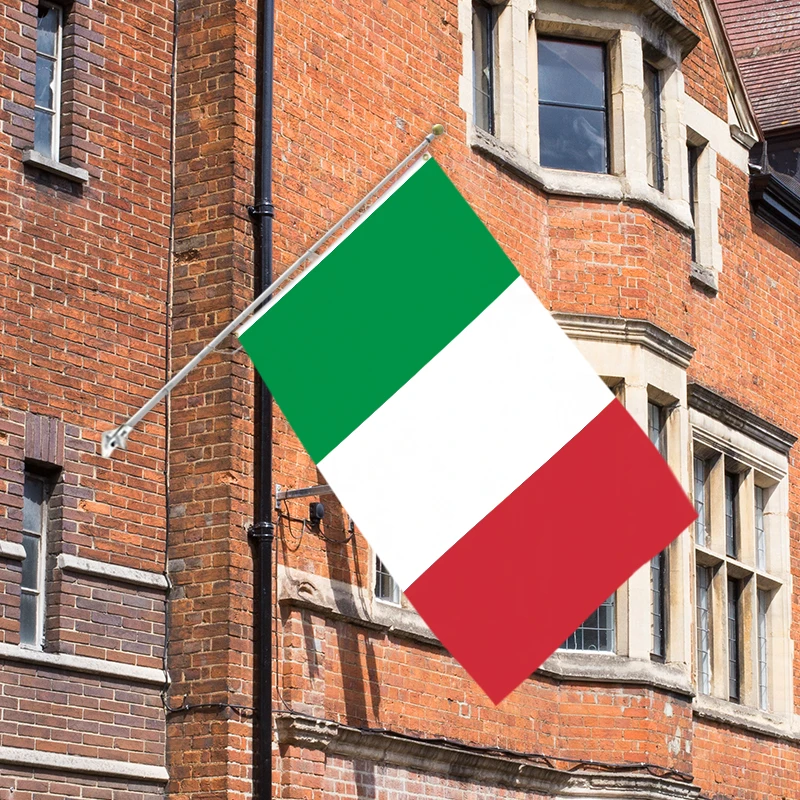 3x5Ft Italy Flag Polyester  With Two Brass Grommets Single Layer Wall Hanging Outdoor and Indoor Decor