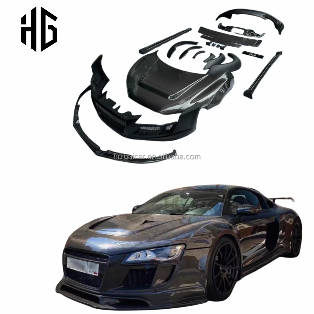 Update To Ppi Style Body Kit For Au-di R8 Modify Ppi Style Carbon Fiber ...