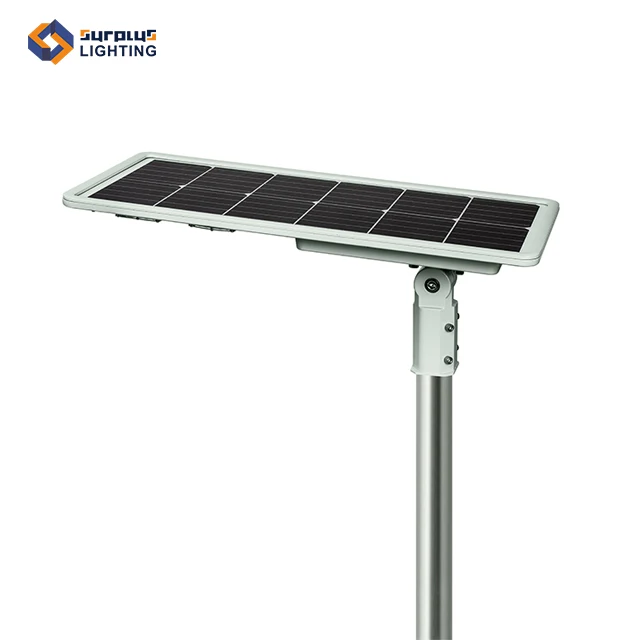 CE Customized Outdoor Solar Light Integrated Solar Street Light 30W 50W 60W 80W All in One LED Street Light 5 Année de garantie