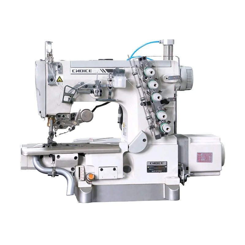 Golden Choice GC600-35BB Cylinder Bed Bottom Hemming Interlock Sewing  Machine Iron Left Cutter Clutch Motor for Clothing