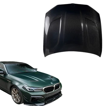 Car Exterior Accessories Upgrade Carbon Fiber Engine Hood Cover For 5 Series G30 G38 M5 F90 Front Bonnet Body Kit