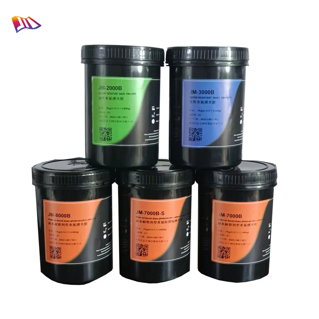 Water-resistant and Solvent-resistant Type Diazo Photo Emulsion for Rotary Silk Screen Printing Machine