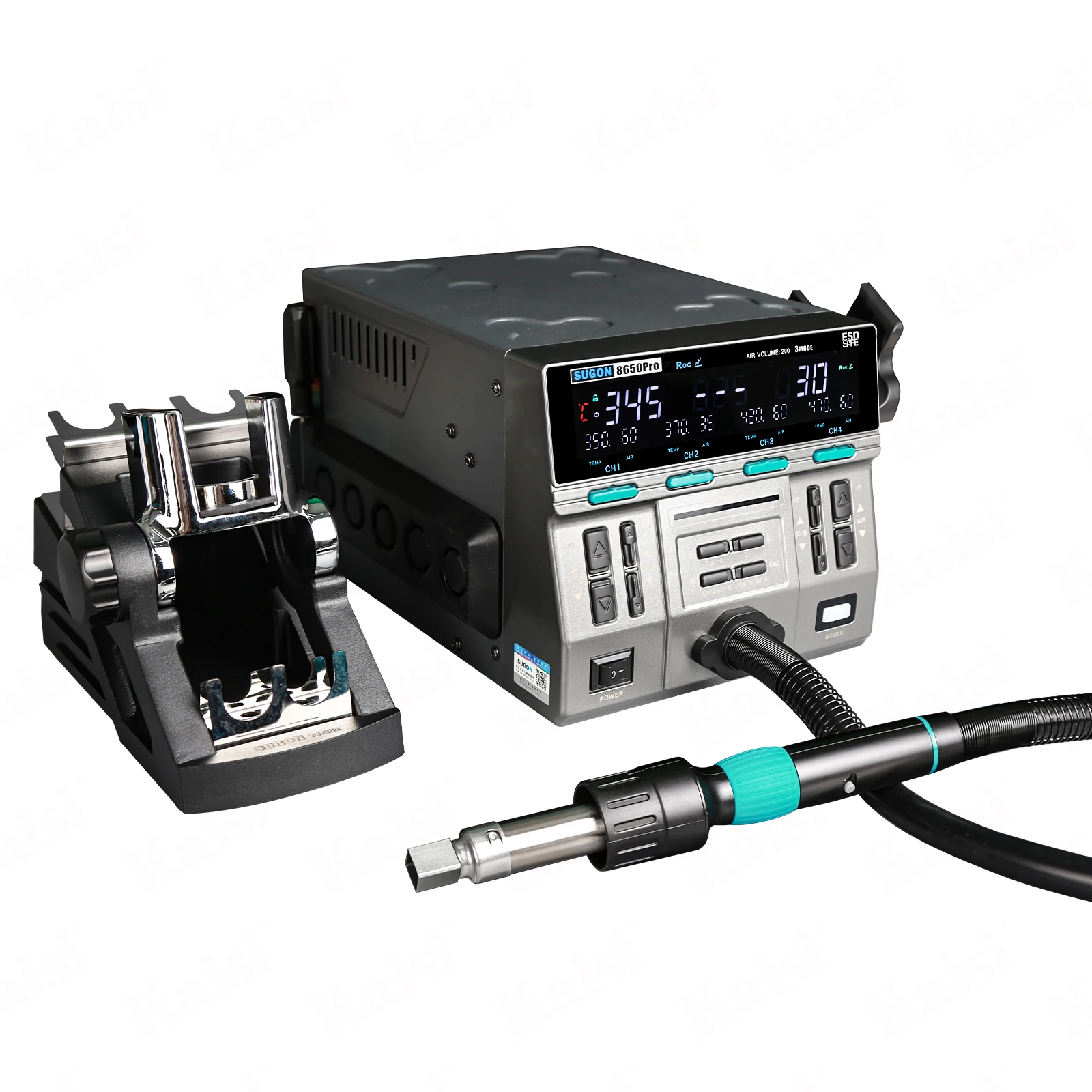 Sugon 8650 Pro Curved Rework Heat Gun Welding and Desoldering PCB Motherboard Cellphone Components Hot Air Soldering Station