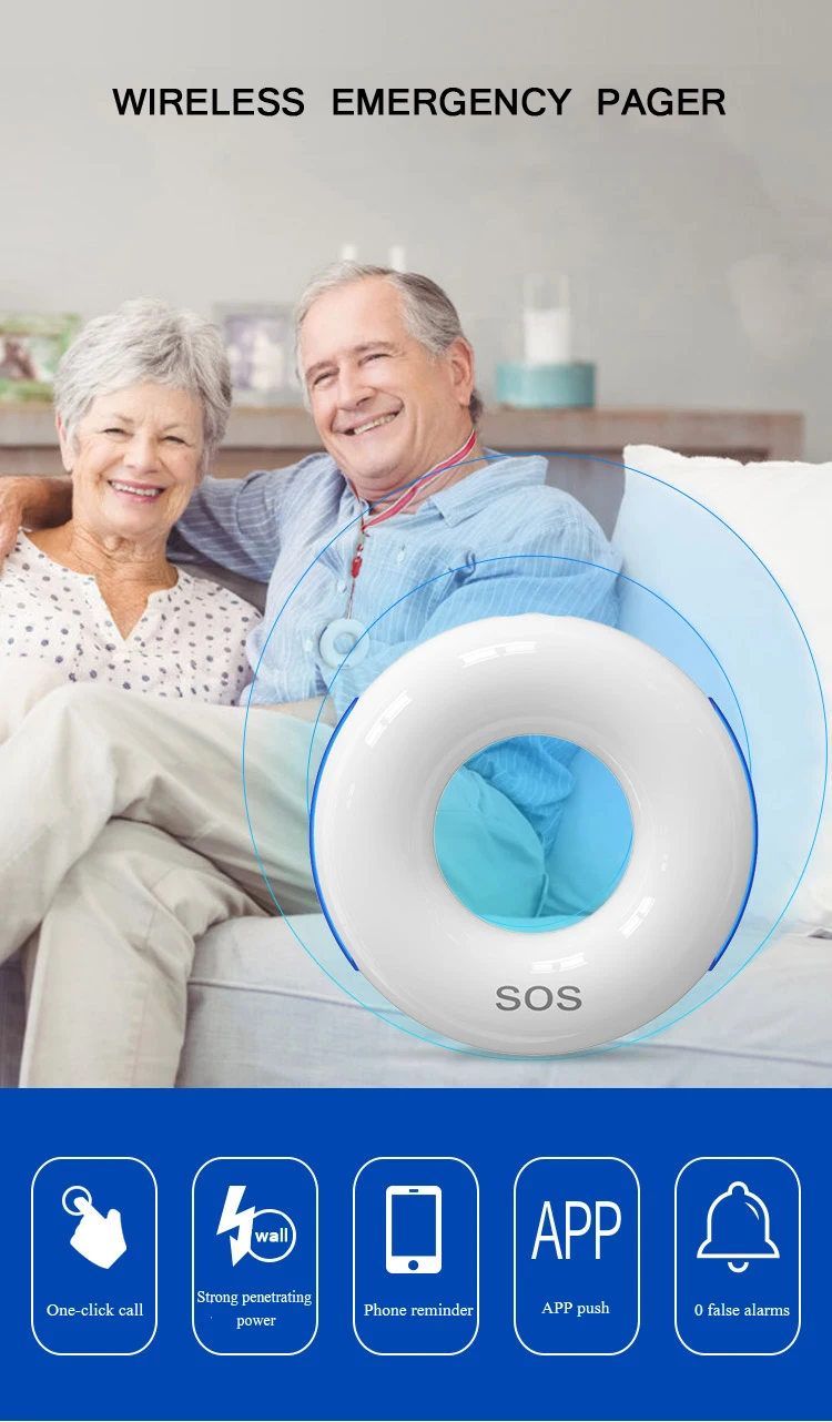 Home SOS button for elderly pregnant women Personal alarm system women safety personal alarm