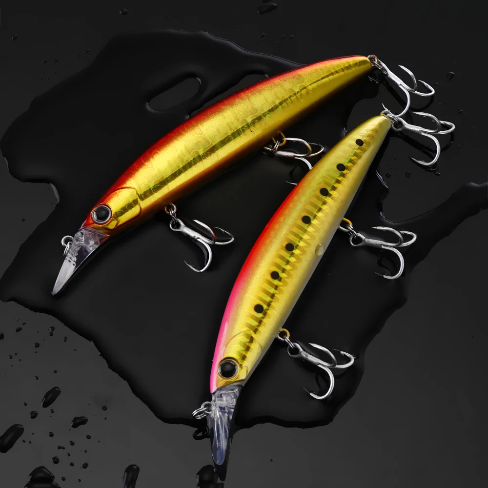 Floating Minow Rig Huiping Floating Minnow Fishing Lures Saltwater 110mm 20g Rattles ...