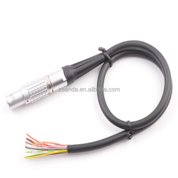 Customized 16-Pin Circular Lemos Aviation Male Plug Cable Extension Medical Connectors