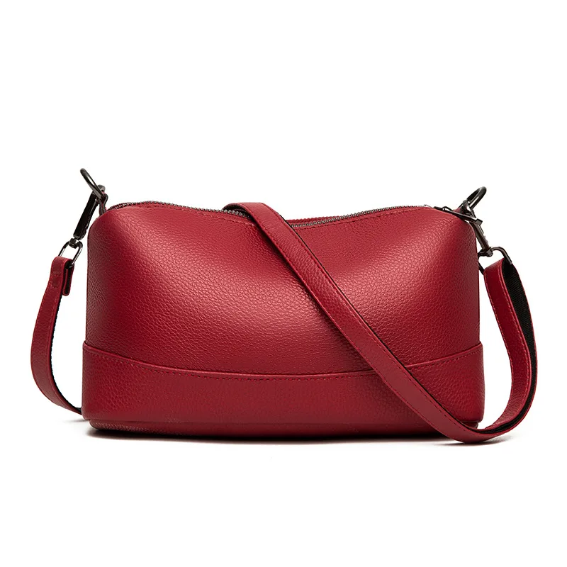 Bagsplaza Latest Fashion Simple Style Custom Crossbody Bags Women Handbags Ladies Genuine Leather Shoulder Bag