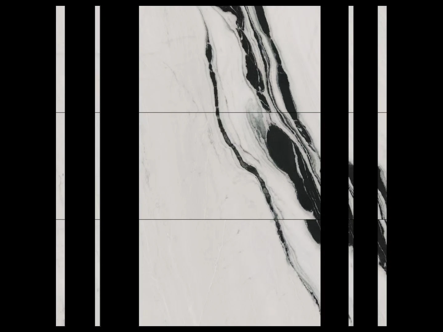 Modern China Panda White Marble Big Slab with Black Veins Polished or Honed Stone for Hotel Villa Bathroom Decoration