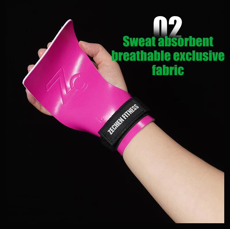 Rose Rubber Palm Grip Gymnastic Hand Grips Manique Crossfit Paracalli