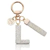 Letras de diamantes plateados-l