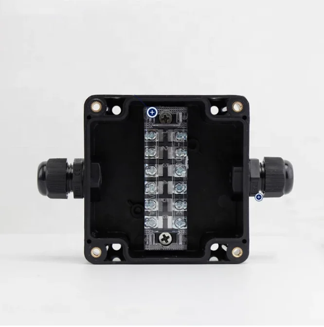 Outdoor Waterproof Electrical Enclosure Instrument Case Housing Black Project Plastic Connection Electronic Junction Box
