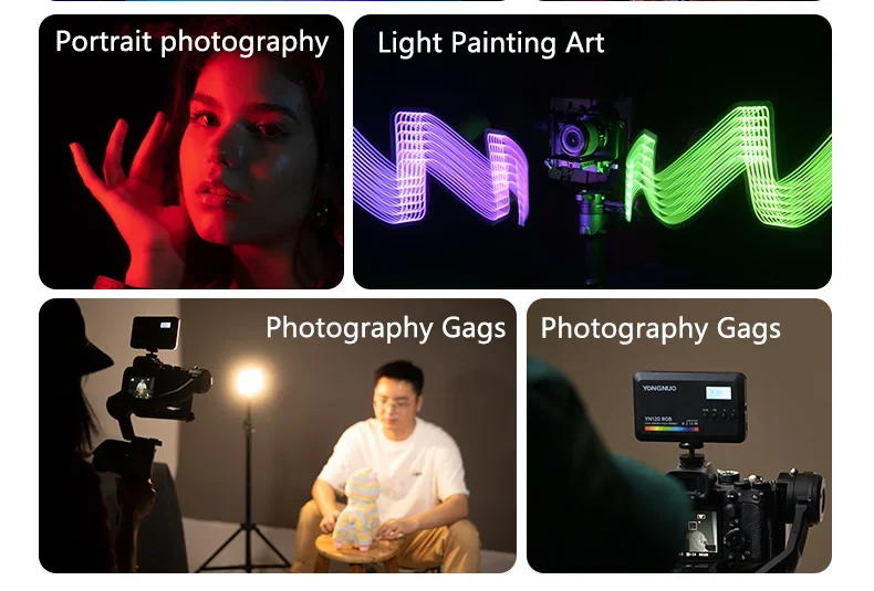YONGNUO YN120 8W RGB Lamp Bi-color LED Light Pocket Vlog