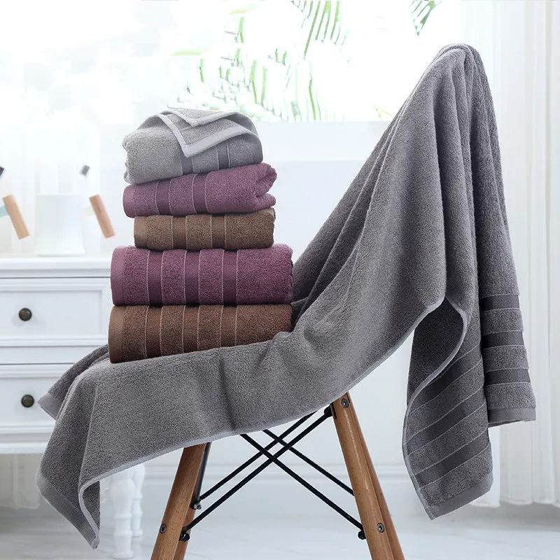 Wholesale 70*140 Thick Bamboo Cotton Bath Towel With High Quality - Buy ...