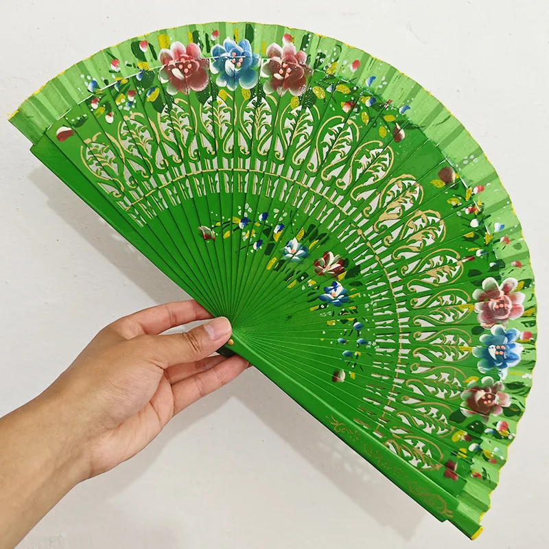 2025 New Arrival Customized Printing Bamboo Hand Fan with Pantone Color and Multiple Sizes for OEM Service