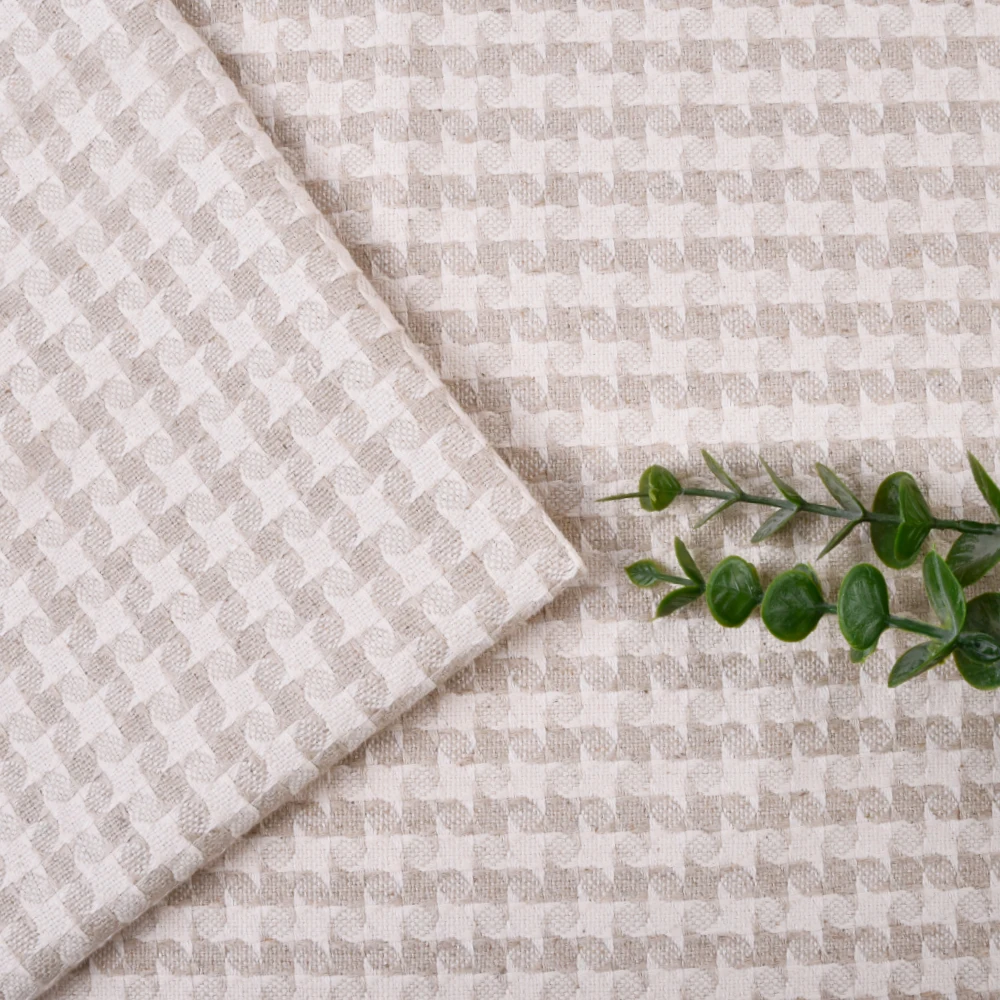 product wholesale woven linen cotton viscose mix blend yarn dyed fabric for blouse skirts suit cloth-8