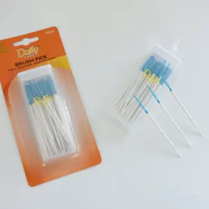 Daily Care Good Price Private Label Comfort Rubber Interdental Brushes Custom Color Soft Rubber Brush Toothpick Disposable