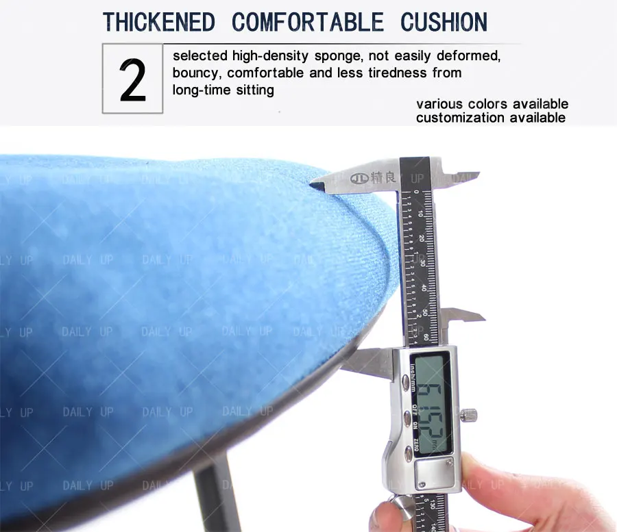 Cheap Fabric Office Chair With Thick Cushion Leisure Chair With Comfortable Armrest And Ergonomic Back For Meeting And Reception