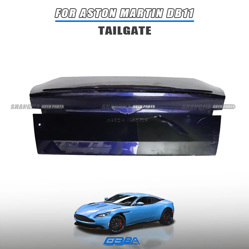 מכסה תא מטען אחורי מקורי מאלומיניום, מספר חלק אופציונלי (OE) HY53-67-10140, עבור Aston Martin DB11 Coupe 2016–2023