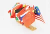 Asia flag stands