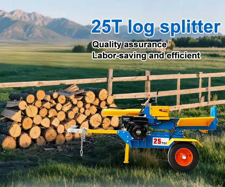 Efficient Wood Processing with 25T Log Splitter Machine