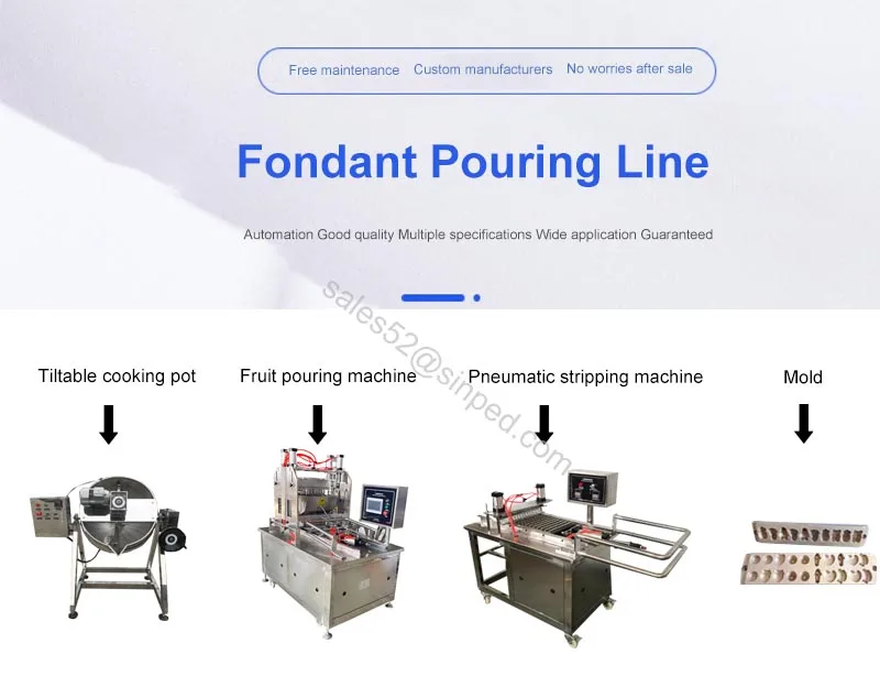 Automatic Jelly Suger Candy Vitamin Gummy Candy Production Line Little