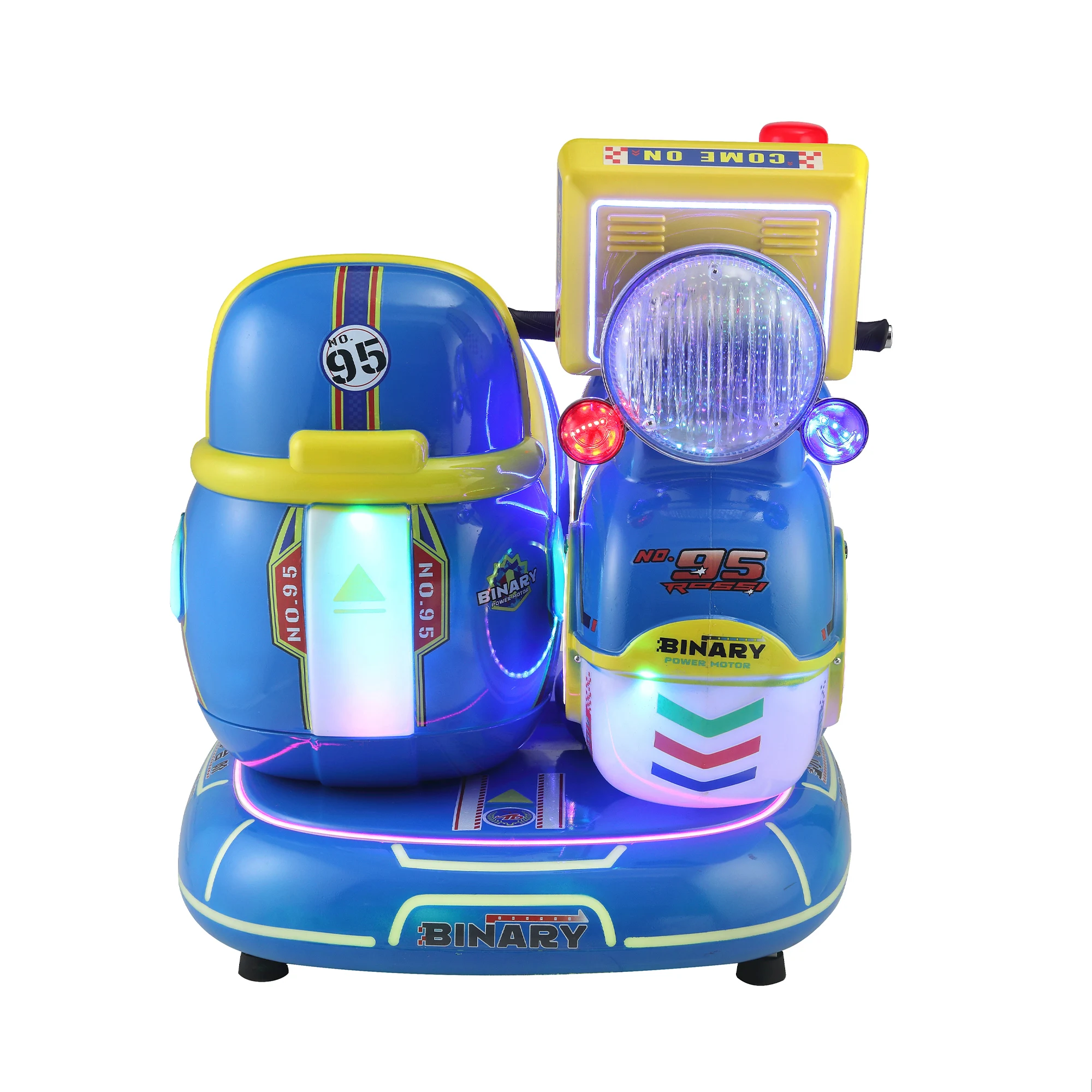 Factory Wholesale  Coin Operated Swaying Car Machine Double Seats DiDi Motorcycle for Shopping Mall Indoor Amusement Park