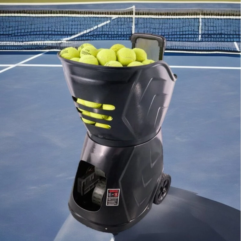 Customs tennis ball practice feeding machine auto portable step training Launch practitioner tennis ball machine with app factory