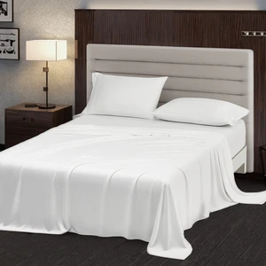 Professional 300TC 100% Bamboo Woven Modern Sheet Set Super King Size Silver Gray OEKO-TEX Certified Cooling Moisture Wicking