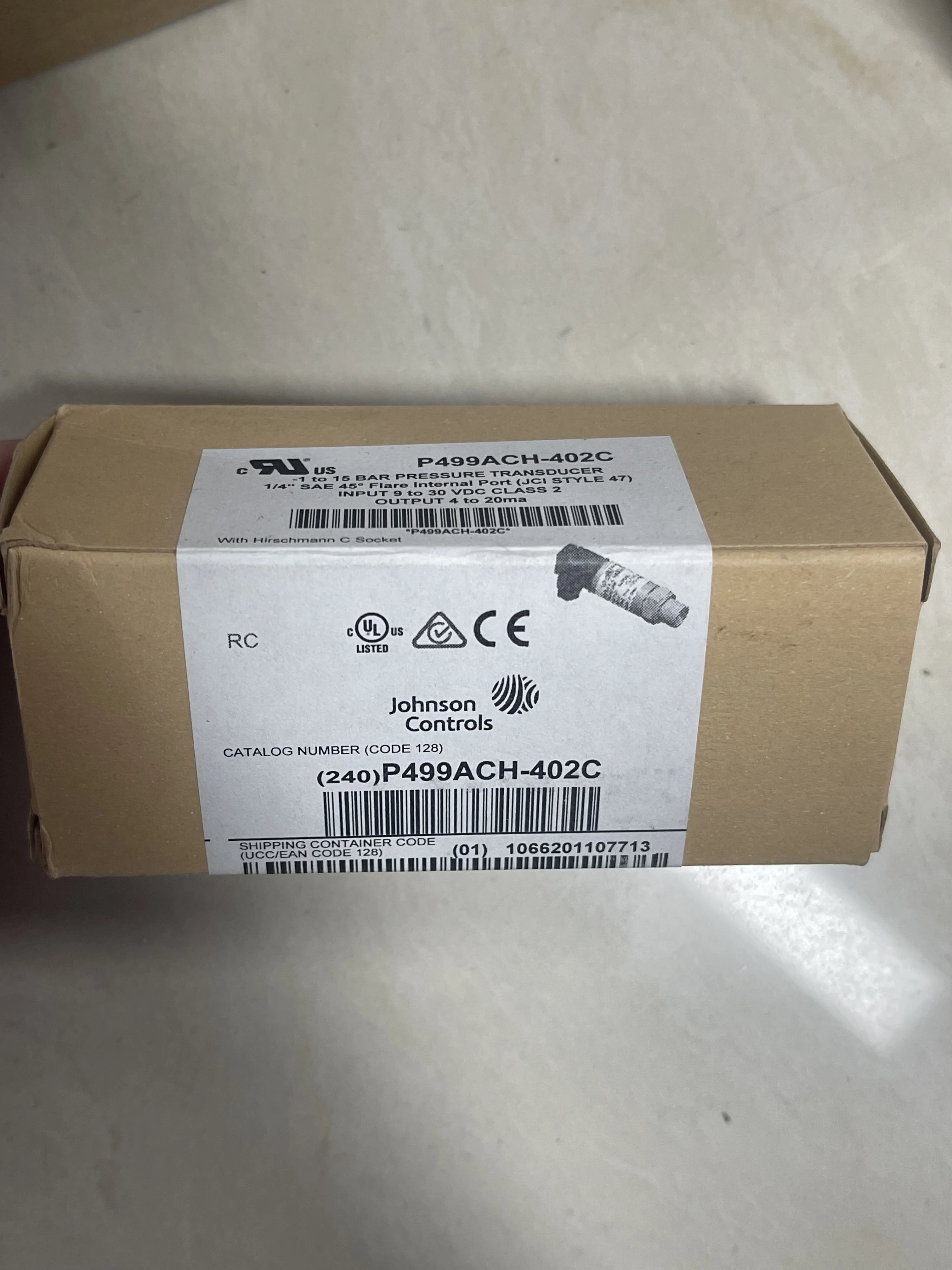 Johnson Controls Pressure Transducer P499ACH-402C Johnson Controls Pressure Transducer P499ACH-402C