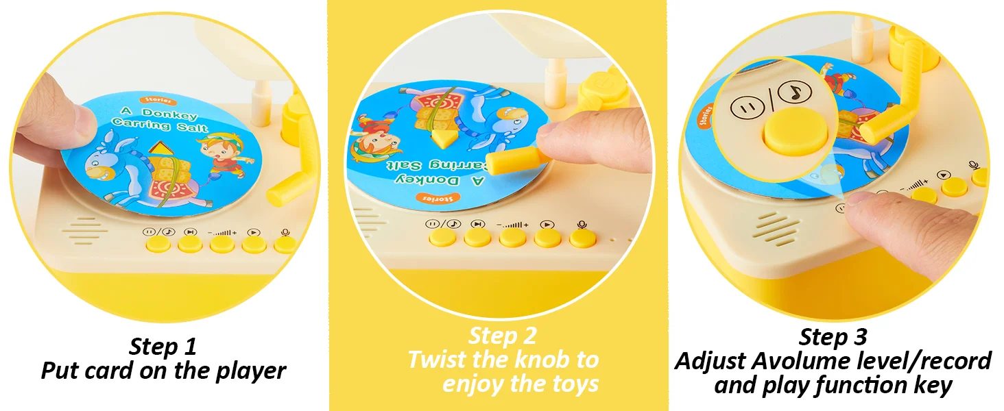 Customized Arabic Quran Gramophone Record Music Player Islamic Musical Sound Toy for Children's Early Learning supplier