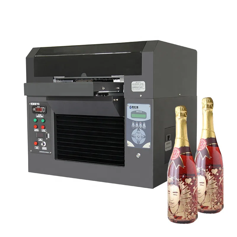 УФ-принтер A3, 6 цветов, Прямая поставка на стеклянную бутылку, машина для печати логотипов и фотографий, цена