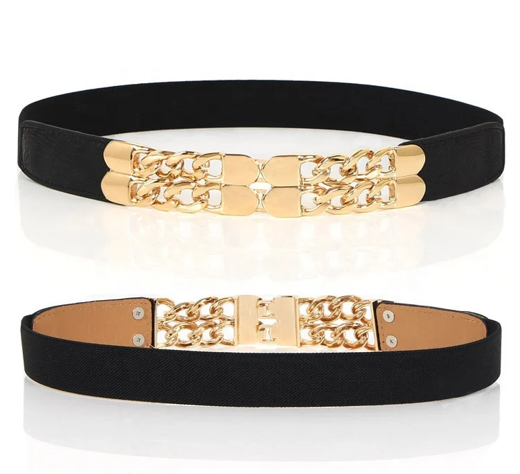Ceinture Fantaisie Femme élastique Avec Pièces Dorées - Taille XL - Neuf Avec étiquettes