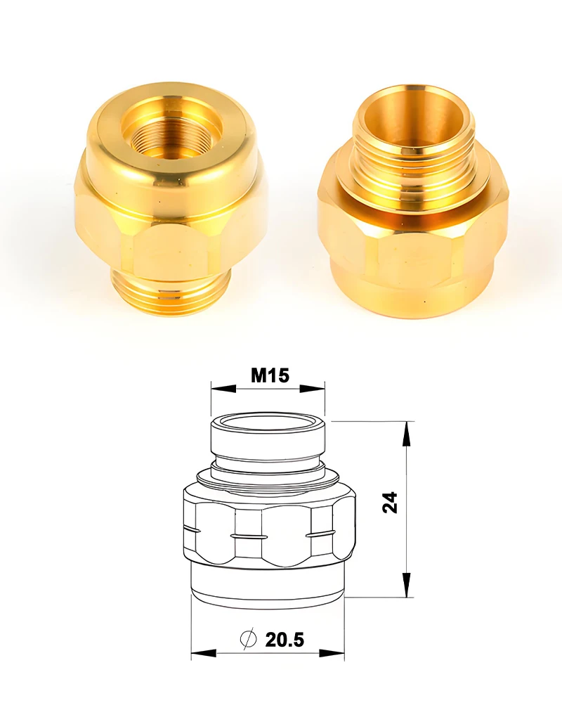 Bytronic BYSPRINT BYSTAR Fibre Parts Laser Nozzle Body Adaptor Cutting Machine with 3000W Power New Condition Model 10064099