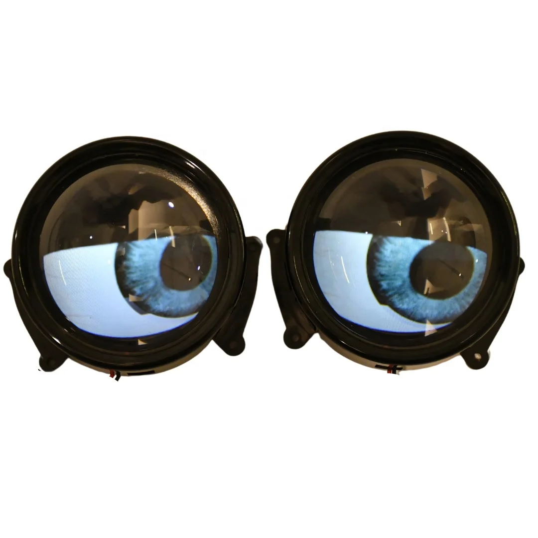 TIYPEOR Car Light Accessories Blinking 12V LED Headlight 3Inch Dynamic Devil Eye Angel Eye Decoration Lights Upgrading Retrofits