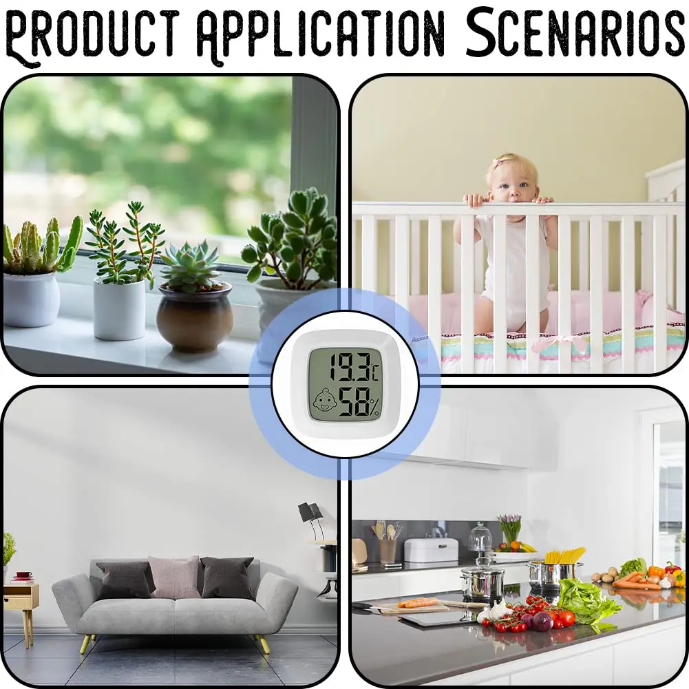 Smart Home Temperature Humidity Sensor LCD Screen Zigbee Electric Digital Hygrometer Thermometer Hygrothermograph