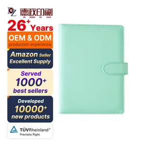Wholesale A5 A6 PU Leather Organizer Money Saving Cash Envelopes Stickers Expense Planner Sheets Budget Binder-Filing Products