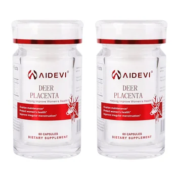 AIDEVI Deer Placenta Capsules 300mg Reducing Lines Fat Burning Diet Skin Care Anti Aging Weight Loss Capsule Powder Healthcare