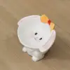 Perro lindo de orejas grandes - Cara ancha blanca