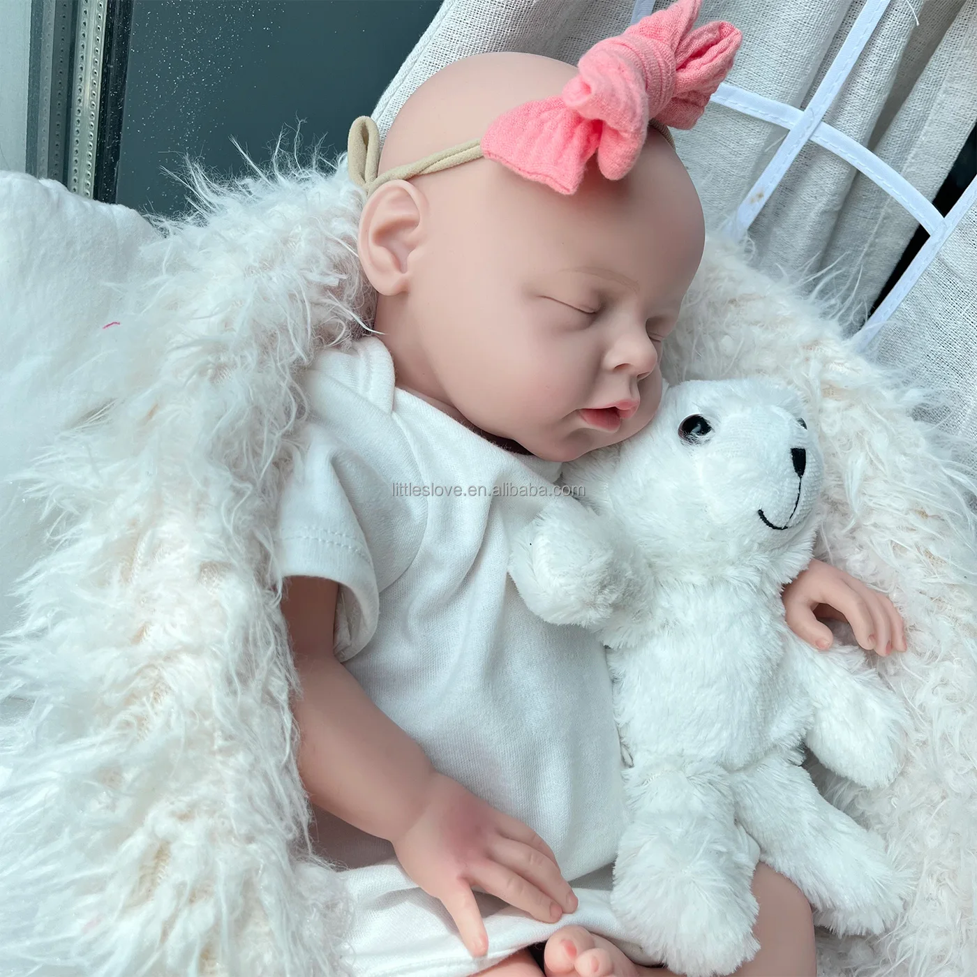 Bebé Reborn de 18 Pulgadas, 2455 g, Muñecas Reborn de Silicona Sólida de  Alta Calidad, con Ojos Cerrados, Adorable Regalo para Niña, Juguetes para 