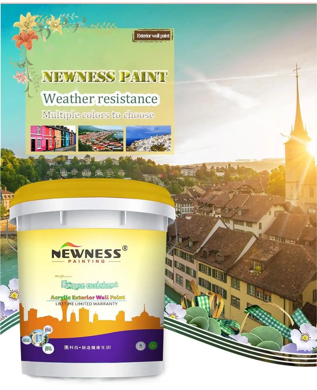 Water Base Liquid White Acrylic Exterior Emulsion Latex Spray Wall